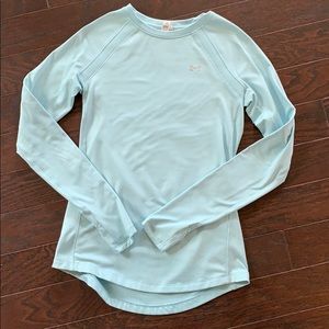 Under Armour light blue fitted top